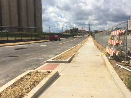 Ended last week's post on Duncan Ave. looking back West from the IKEA property line