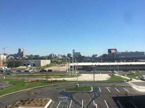 This East view from the 3rd floor restaurant gives you an overview. Sept 23rd