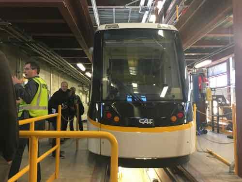 They've received their first of five vehicles, #1175. Their last streetcars ended in #1174. Each costs $2.9 million