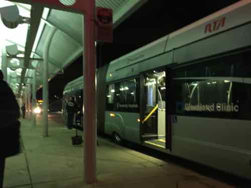 At 2:41am I had a 30-minute layover on the East end of the Healthline