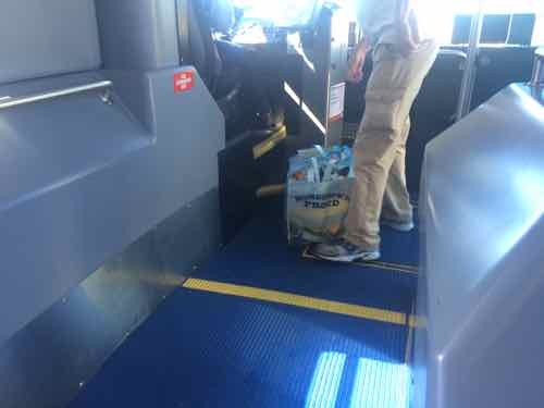 A passenger got on at the SB stop across from Dierbergs