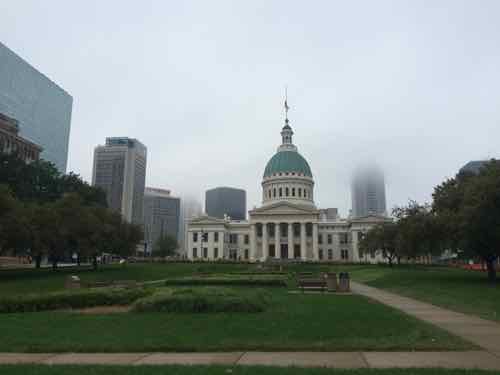 Looking West toward the Old Courthouse, October 2014