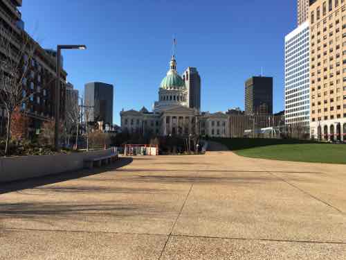 What I really like are the views back to the Old Courthouse