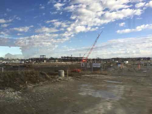 Just around the corner the new St Elizabeth Hospital is under construction. Will they provide an ADA-compliant bus stop and route to front door? How about crossing the street to go the other direction? 