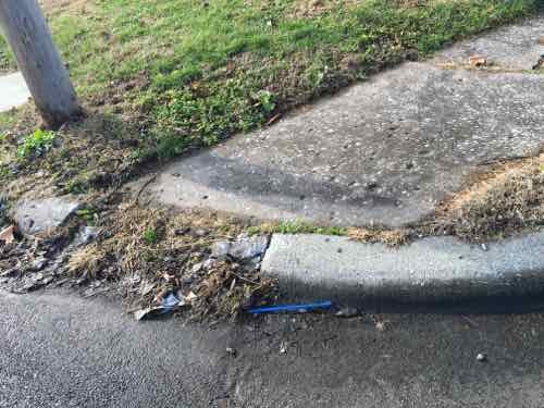 I got around fine, but a missing ramp in downtown O'Fallon forced me into the street until I found a driveway. Washington & Vine