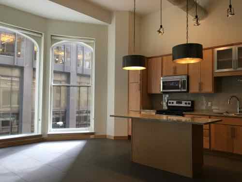 The apartments with bay windows on 2 & 3 are market rate units.