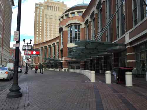 Our convention center occupies two blocks of Washington Ave -- from 7th to 9th
