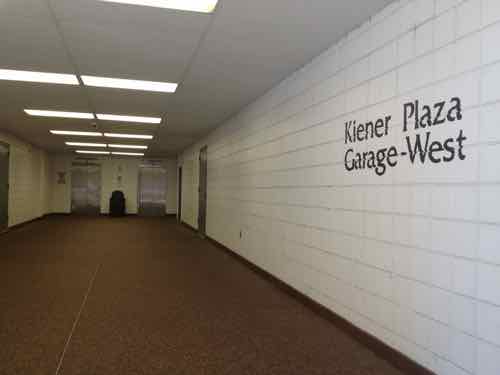 The pedestrian entry/exit points require walking into deep walkways, the materials, lighting, elevator, etc don't add up to a positive impression 