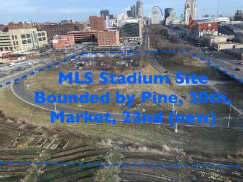 Large area of mostly unused land on the West edge of downtown, the views East are spectacular -- would look great during televised broadcasts