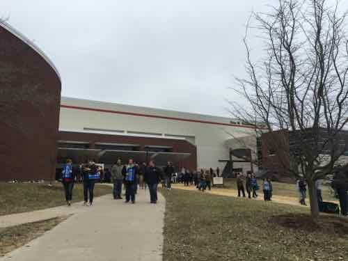 15 minutes later I was leaving the Vadalabene Center, heading for Beck Hall