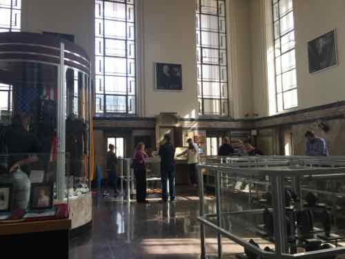 This is the East display room on the last day, the casework and detailing are beautiful 