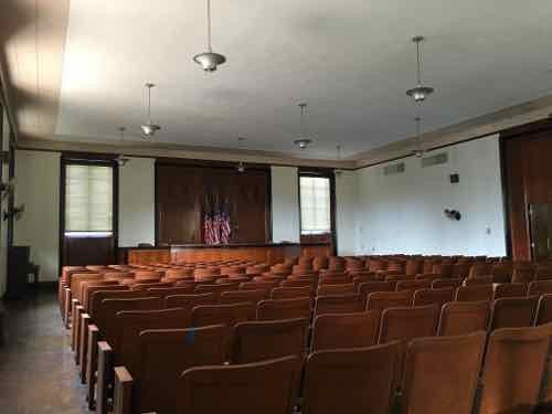 The West end of the upstairs is a wonderful meeting room. It hasn't been used too often because of a lack pf air conditioning 