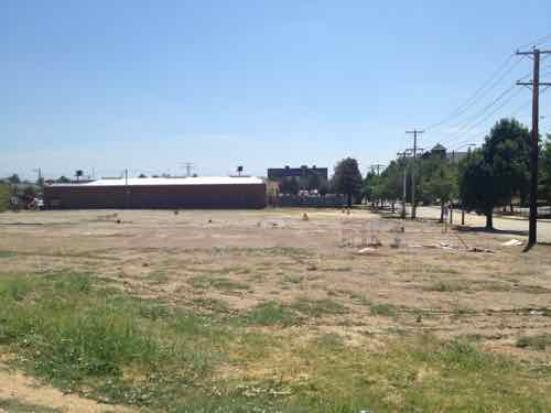 Site of the proposed gas station, July 2012 image