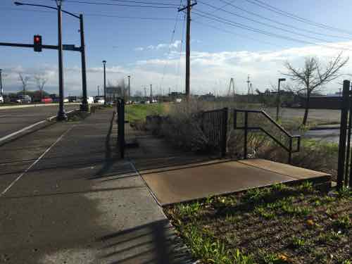 I knew from my earlier visits that O'Fallon St no longer connected to Tucker. Is this to change if the gas station gets built?