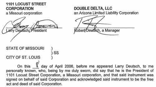 Signatures transferring ownership on page 2. Click image to view 2-page PDF on Scribd