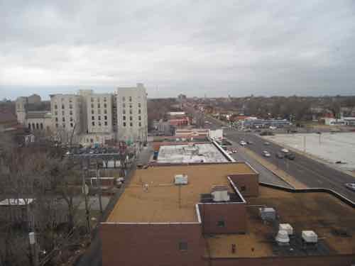 Looking West from the roof, 2007