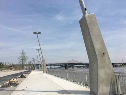 One of the smartest ideas is concrete bases for light fixtures, these can go under flood waters without messing up wiring