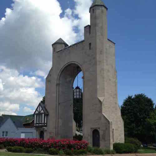 In 2012 I didn't talk about the historic Pasadena Hills subdivision, or the beautiful entrance marker