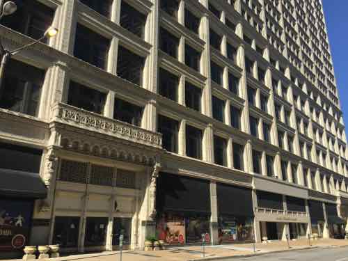 North/Locust St facade