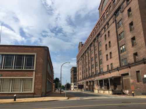 From the NE corner of 17th & Locust you can see the Post Office on the South side of Market. 