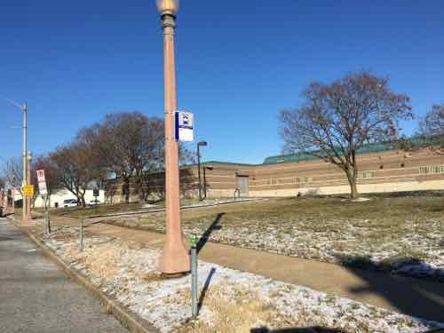 Just West of Jefferson I noticed on-street parking spaces are in front of a bus stop for the #94. Parking cars between a bus stop and the bus means the bus drover must find another place to pickup/drop off wheelchair passengers such as myself. 