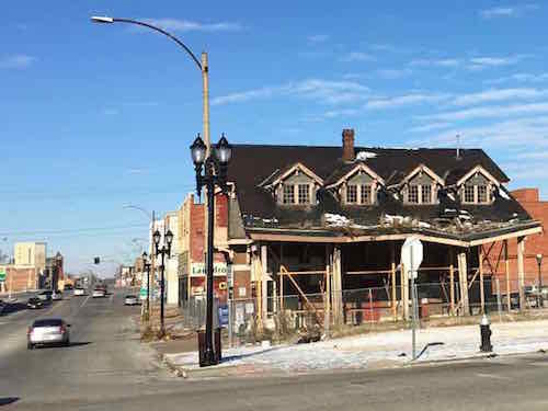 The Wellston Loop trolley building is also a survivor, though it is looking rather sad 