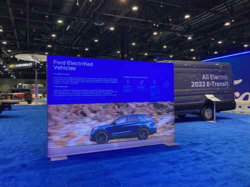 Ford electrified vehicles display