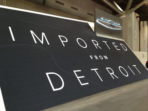 ABOVE: Chrysler products continued their "Imported from Detroit" theme