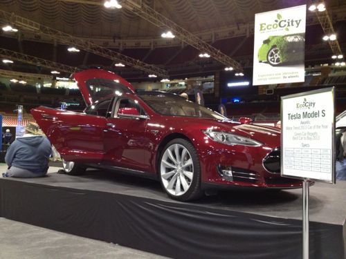 ABOVE: The Tesla Model S is in the Eco area