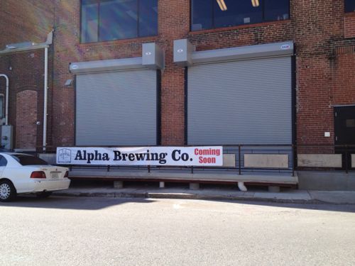 Alpha Brewing Co doesn't look like much when closed. 