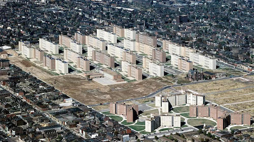 The failed Pruitt-Igoe project is still studied all over the world, the site has been vacant now twice as long as the 33 buildings stood. 