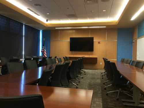 On the 2nd floor is the board room, which will also be used for staff meetings