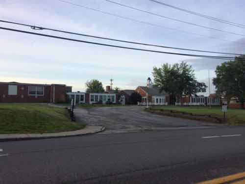 The vacant school  has 420 feet of frontage on Clayton Rd