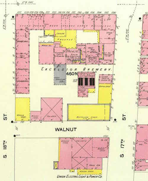 Trying to find the previous post office I zoomed in on 18th & Walnut