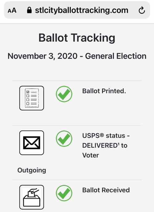 My Absentee Ballot Has Been ReceivedUrbanReview | ST LOUIS